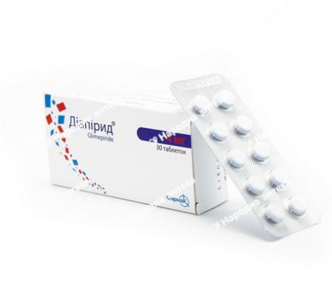 Діапірид таблетки 4 мг №30