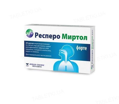 респеро міртол форте капс. 300 мг №20