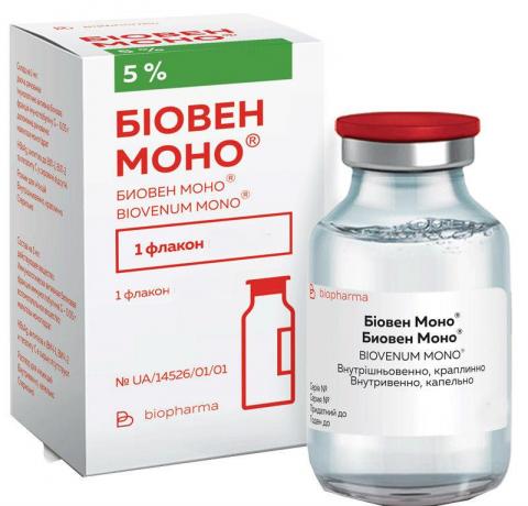 біовен моно (імуногл. ч/норм.) жидк. в/в 5% - 50 мл