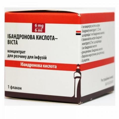 ібандронова кислота-Віста 1 мг/мл 6 мл